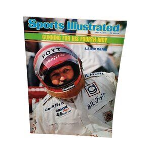 Sports Illustrated May 19 1975 AJ Foyt Indy Racing Vintage Magazine vtg 70s